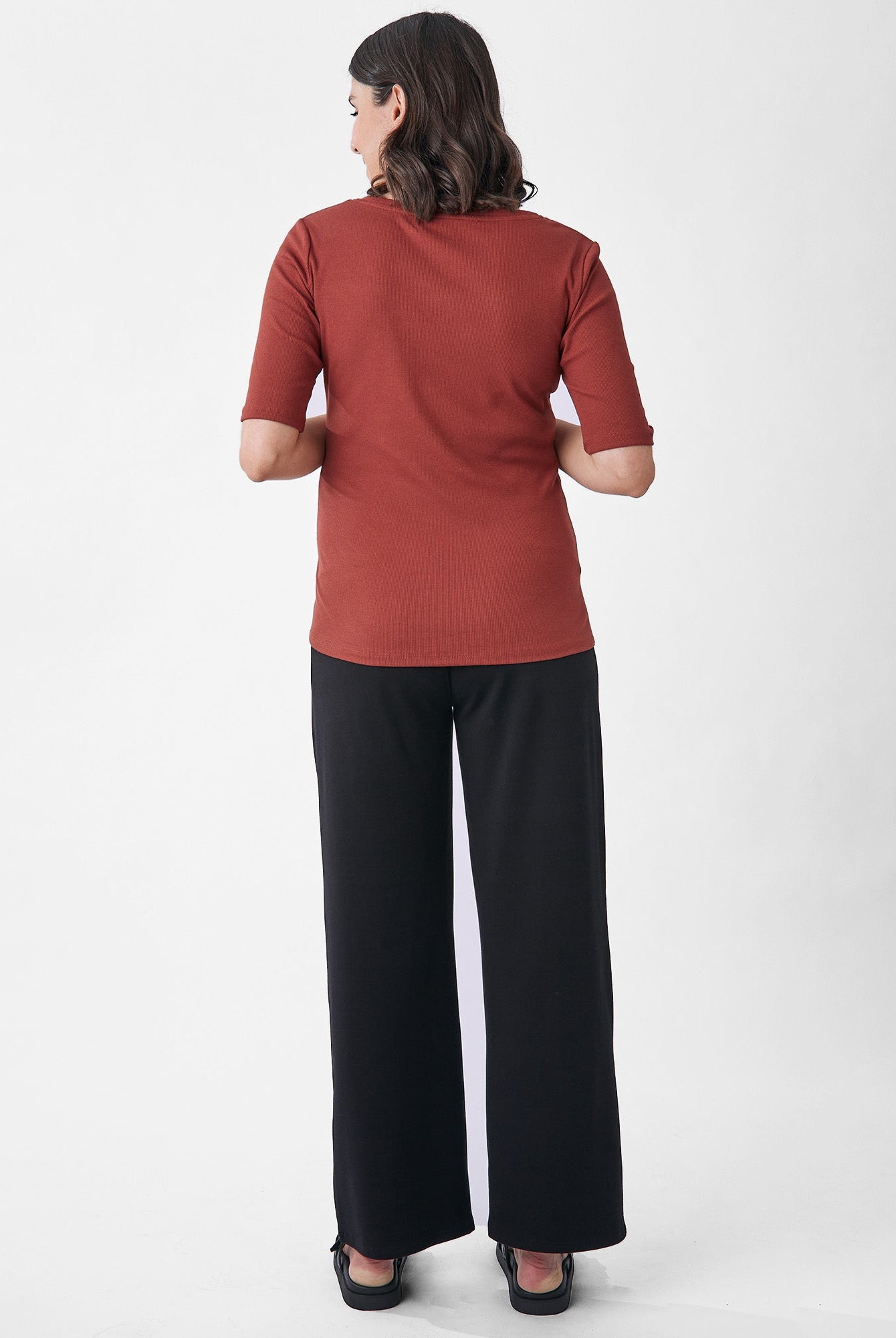 Back view:Our AngelMaternity-Comfortable-Stylish-Flattering-Fit-Soft-Fabric.