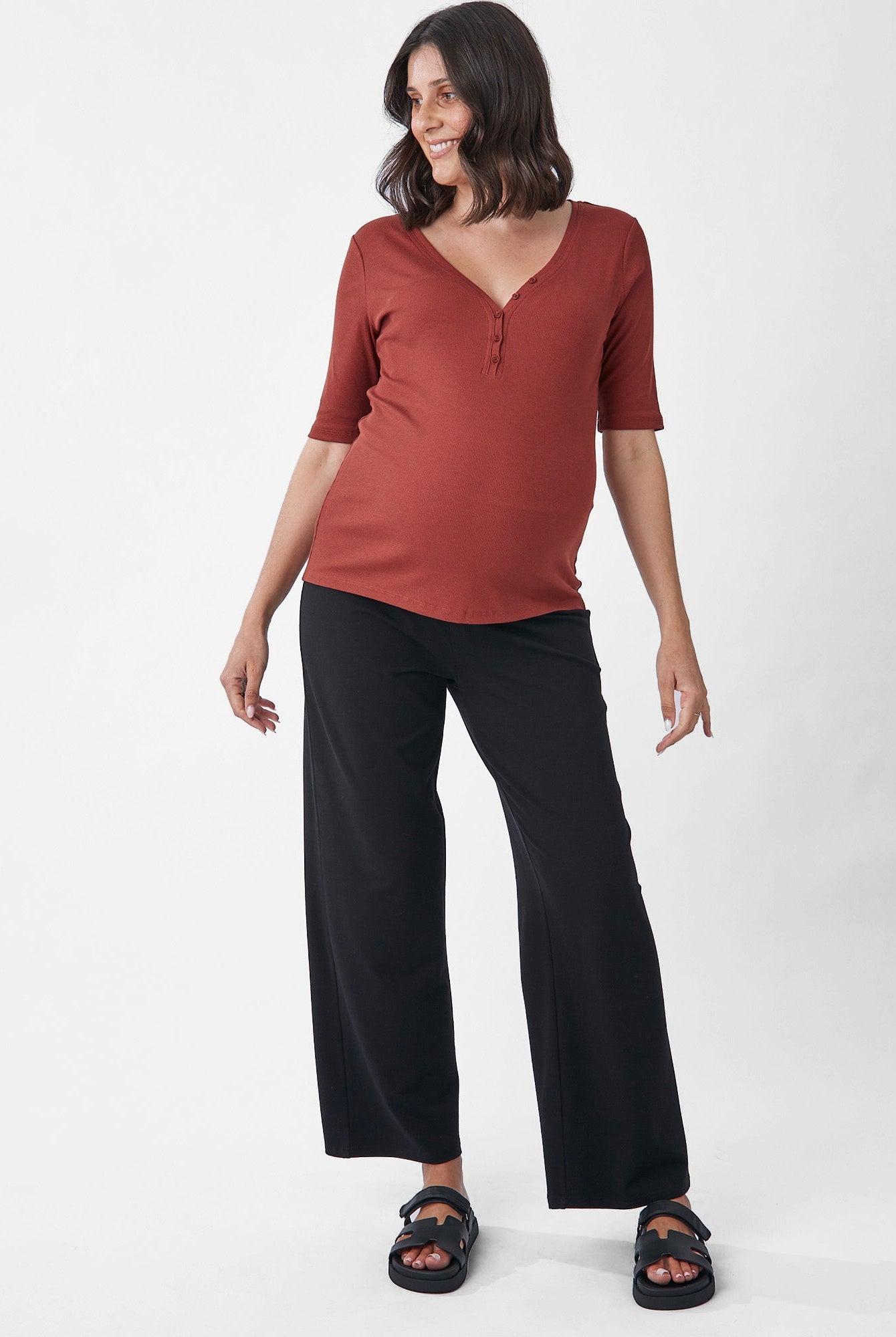 Side2 view:Our AngelMaternity-Comfortable-Stylish-Flattering-Fit-Soft-Fabric.