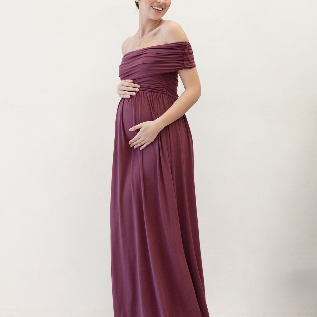 red dress maternity Red Sequin Maternity Mini Dress