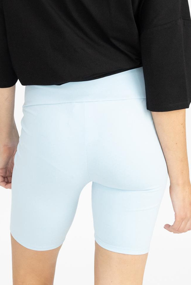 Maternity Bike Shorts - Blue back (4802020671582)