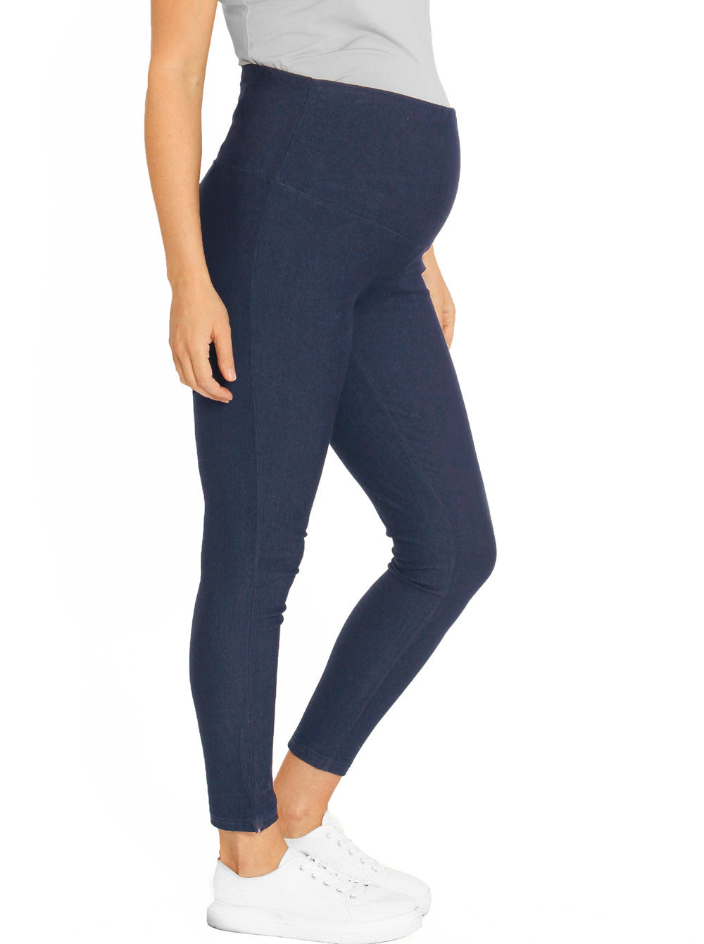 Main view - Deluxe High Waist Maternity Denim Jegging (3853899825246)