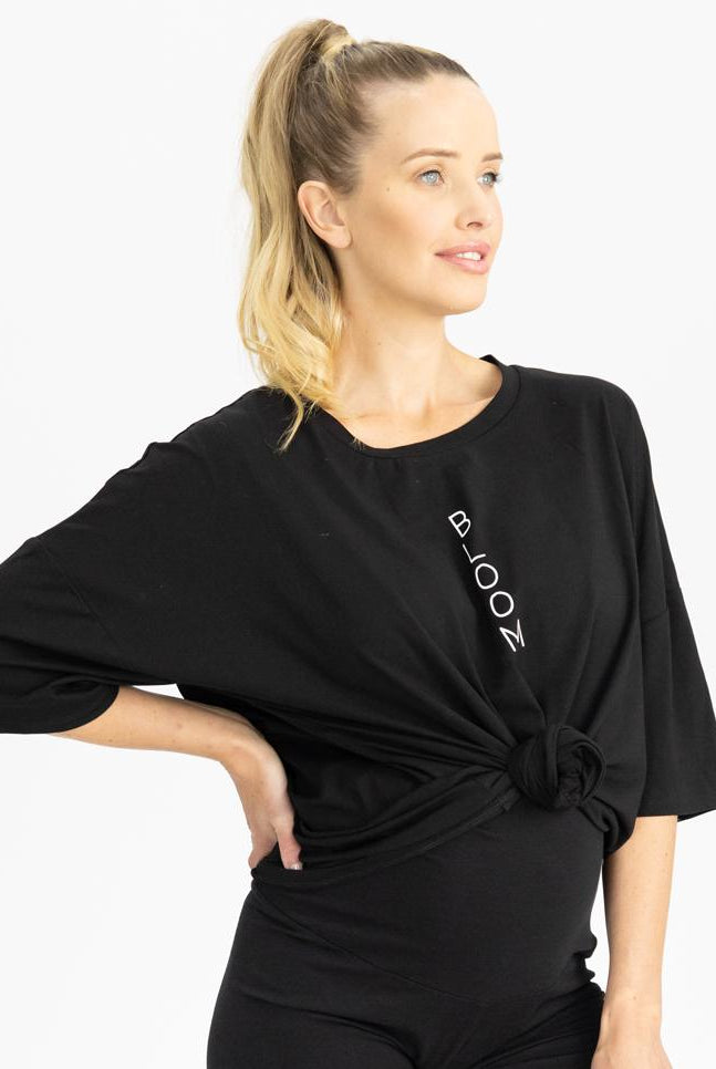 Bloom Set in Black & Black knot (4801472823390)