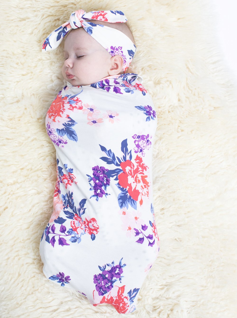 Hospital Pack: Nursing Dress + Robe + Free Baby Pouch - Blue & Pink - Angel Maternity USA (4694292922462)