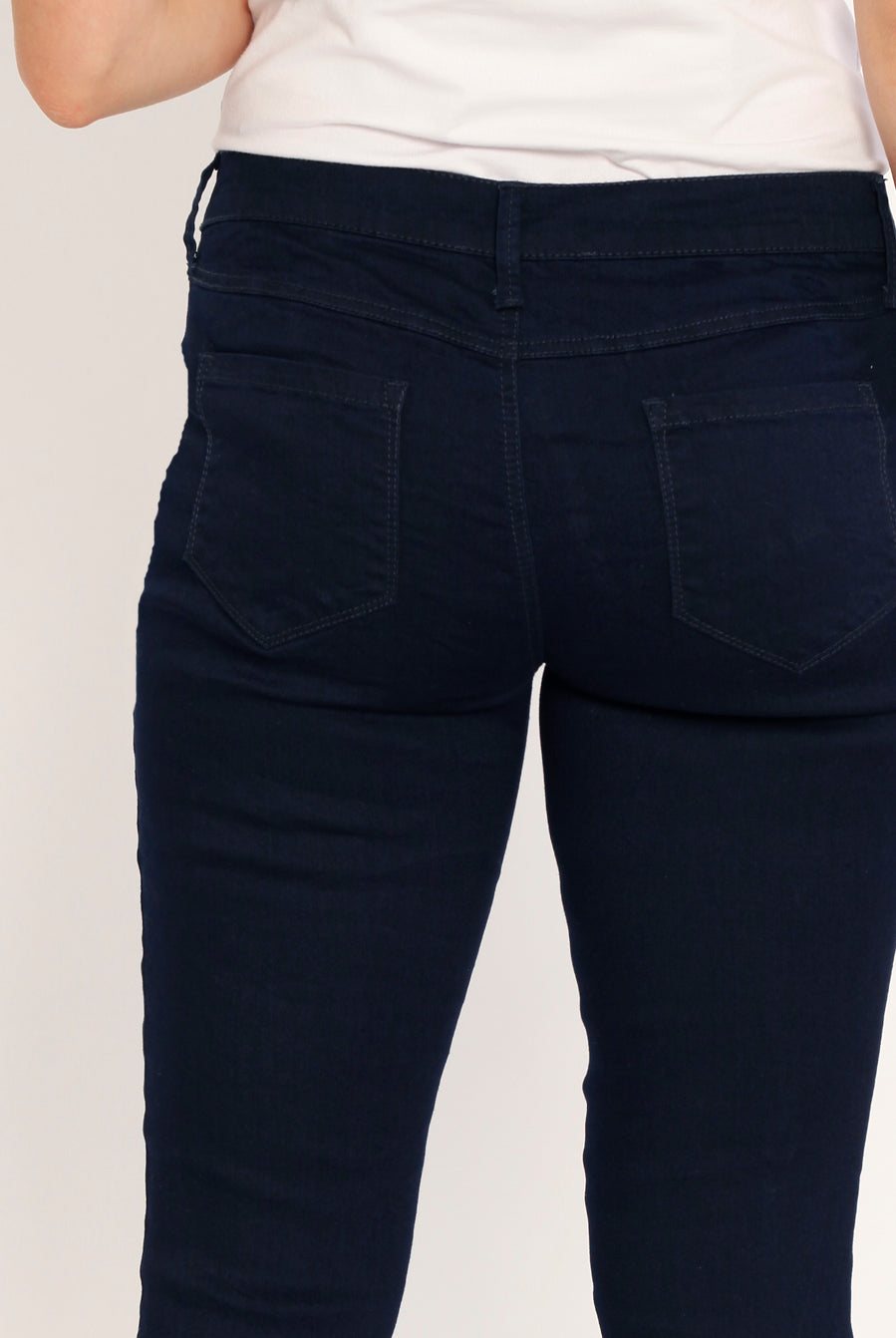 Maternity Comfortable Stretch Slim Jeans in Navy - Angel Maternity USA (1580078760030)