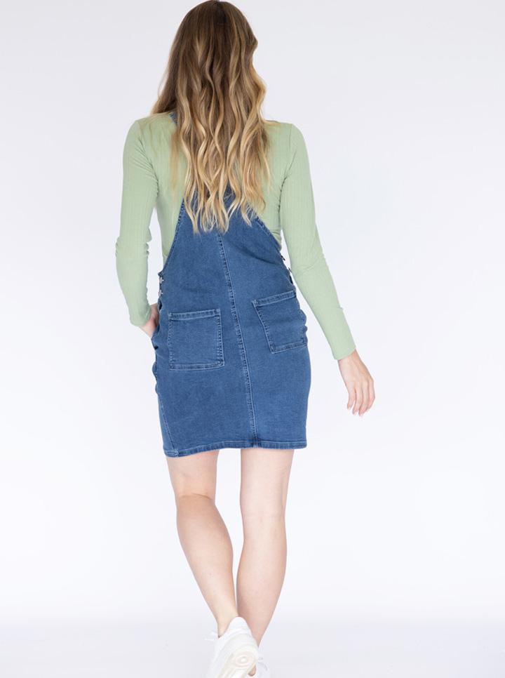 Maternity and Nursing Denim Pinafore (4828524216414)