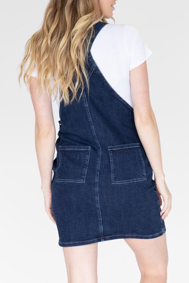 Maternity and Nursing Denim Pinafore (6586931937374)