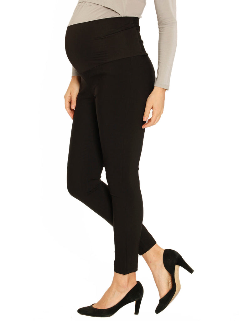 Main view - Fitted Black Maternity Pants for Work (1302621487198)