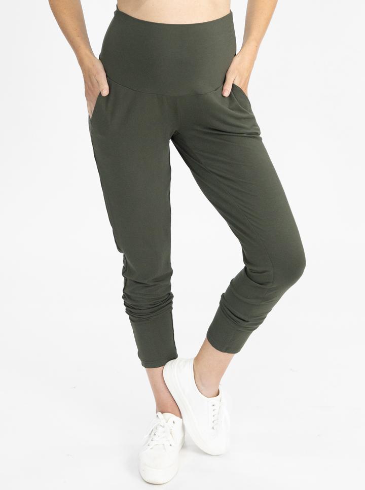 Main view - High Waist Maternity Pants in Khaki (4792057200734)