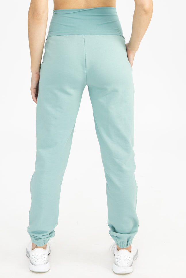Tracksuit Set in Sage pants back (4788130578526)