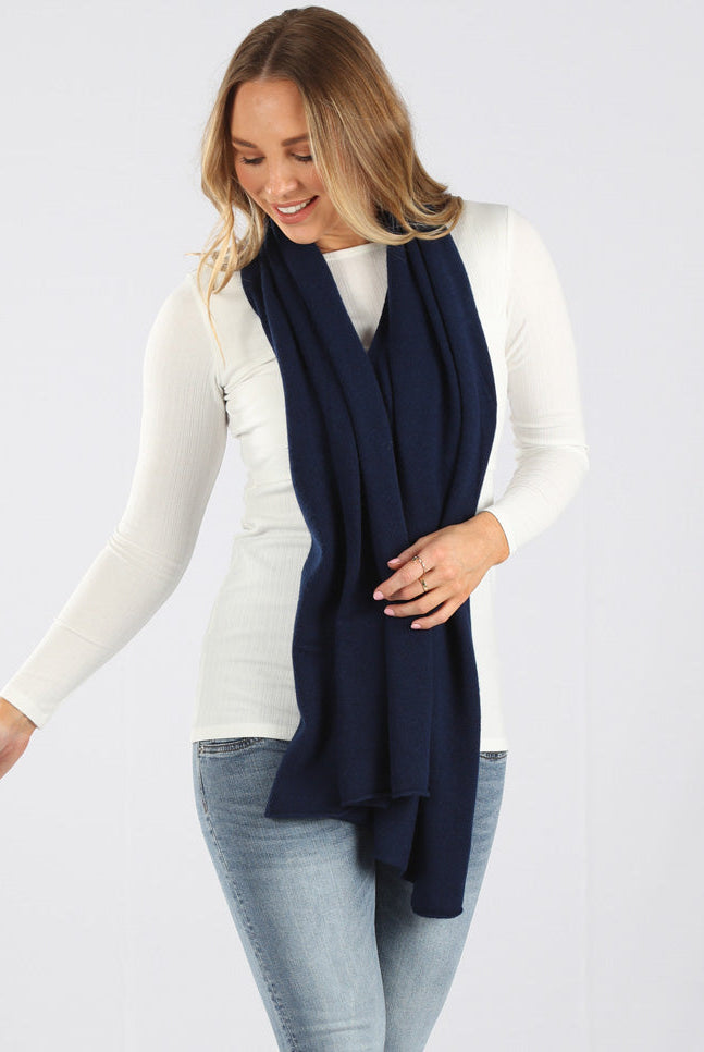 Moozie Mama Luxury Poncho/Scarf Maternity & Nursing Cover in Navy (6656645955678)