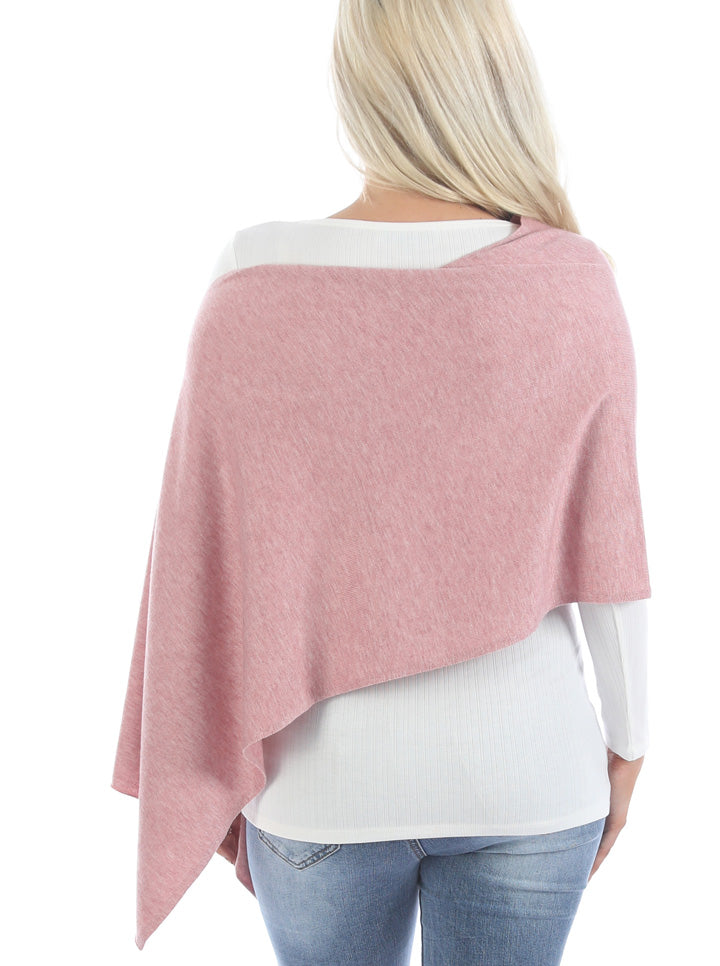 Moozie Mama Luxury Poncho/Scarf Maternity & Nursing Cover in Roseberry (6656645922910)