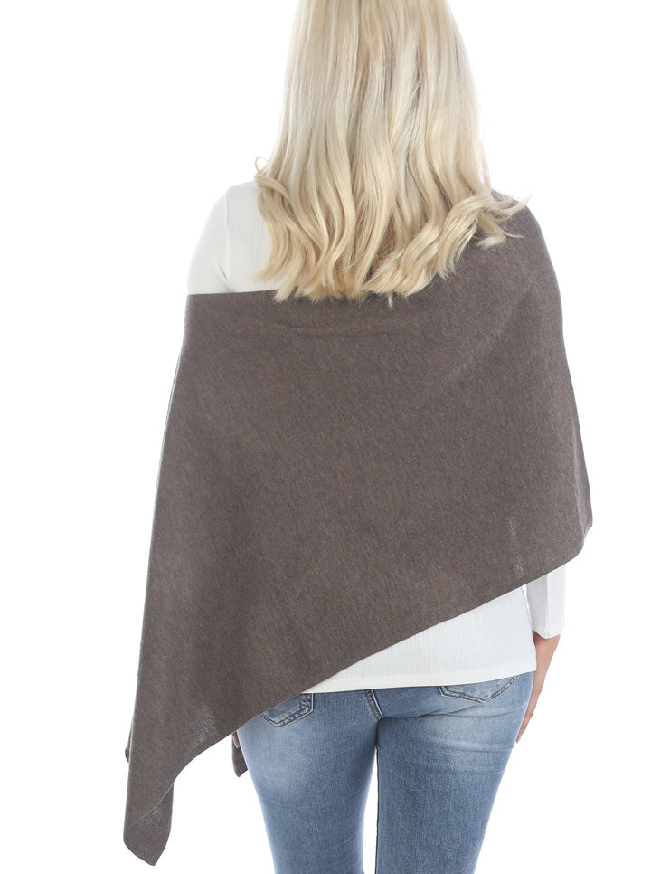 Moozie Mama Luxury Poncho/Scarf Maternity & Nursing Cover in Mocha (6656645857374)