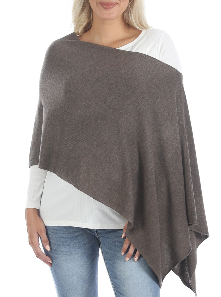 Moozie Mama Luxury Poncho/Scarf Maternity & Nursing Cover in Mocha (6656645857374)