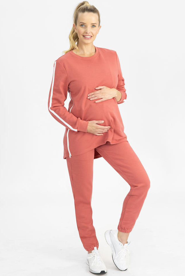 Tracksuit Set in Coral main (4788131070046) (6729378791518)