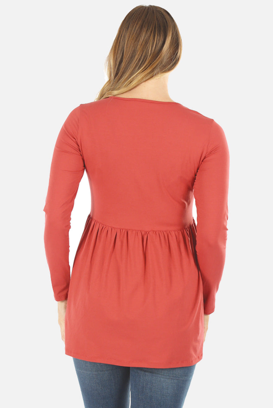 Baby Doll Long Sleeve Maternity & Nursing Top (6621383917662)