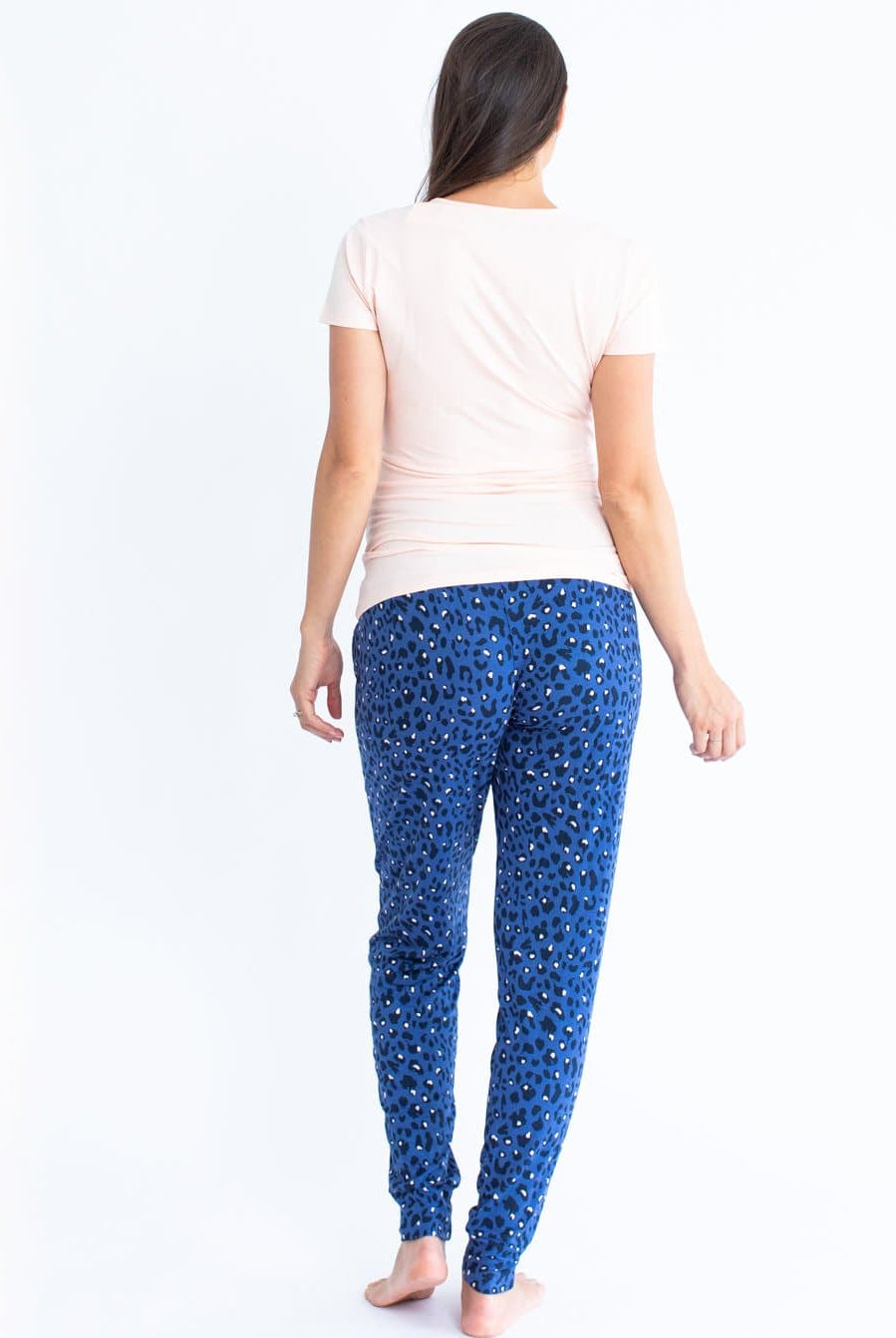 Maternity & Nursing Relax Loungewear Outfit - Blue - Angel Maternity - Maternity clothes - shop online (4525351469159)