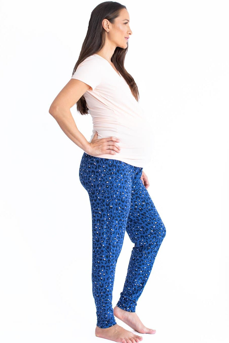 Maternity & Nursing Relax Loungewear Outfit - Blue - Angel Maternity - Maternity clothes - shop online (4525351469159)