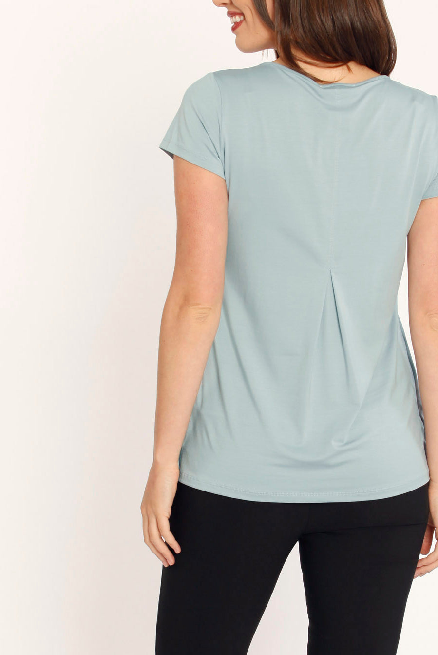 Petal Front Short Sleeve Nursing Top - Violet - Angel Maternity USA (1301900591198)