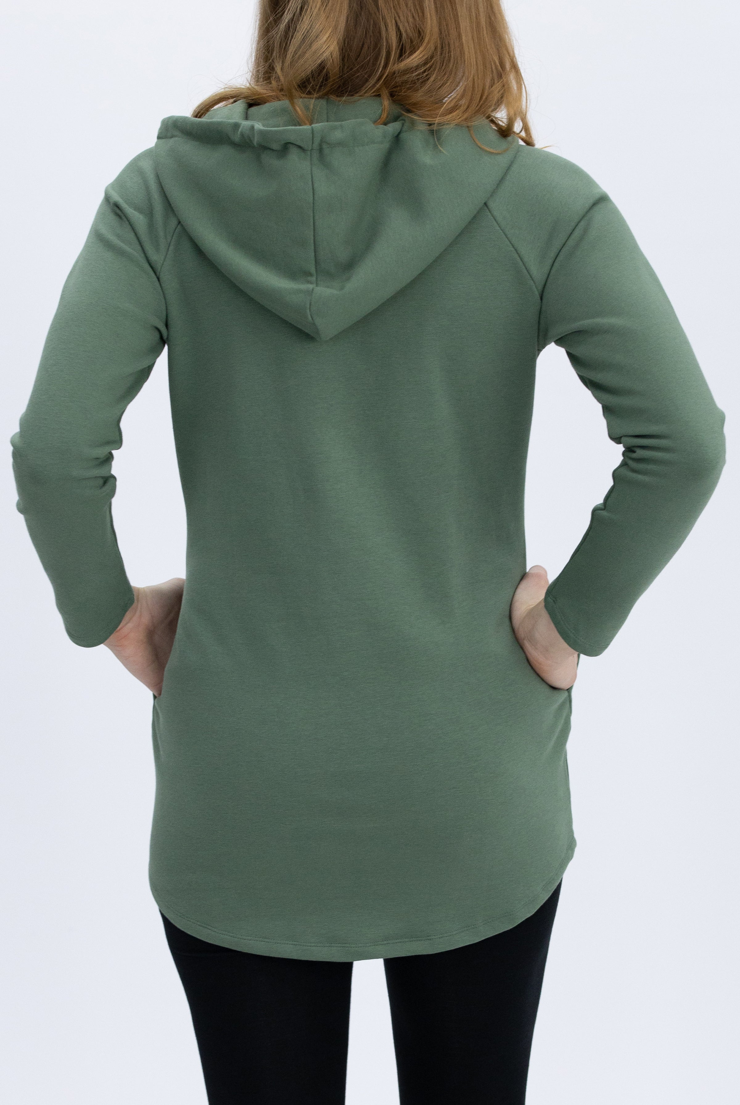 Nursing Hoodie Breastfeeding Jumper Top - Khaki - Angel Maternity USA (4753171644510)