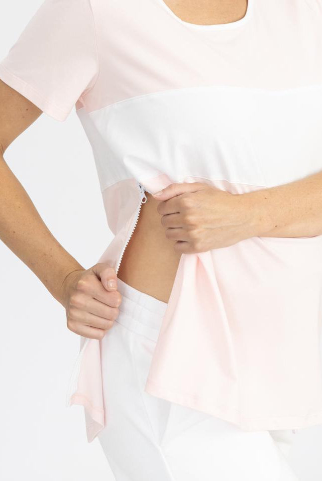 Copy of Maternity and Nursing T-Shirt in Pink and White nursing (4802020573278)