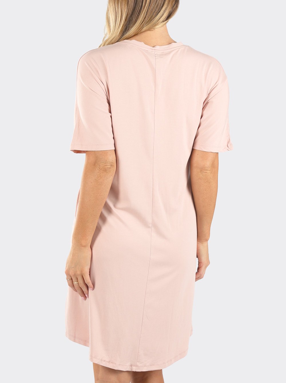 Mama Hospital Nightie, knee Length with Baby Pouch - Angel Maternity - Maternity clothes - shop online (6640780935262)