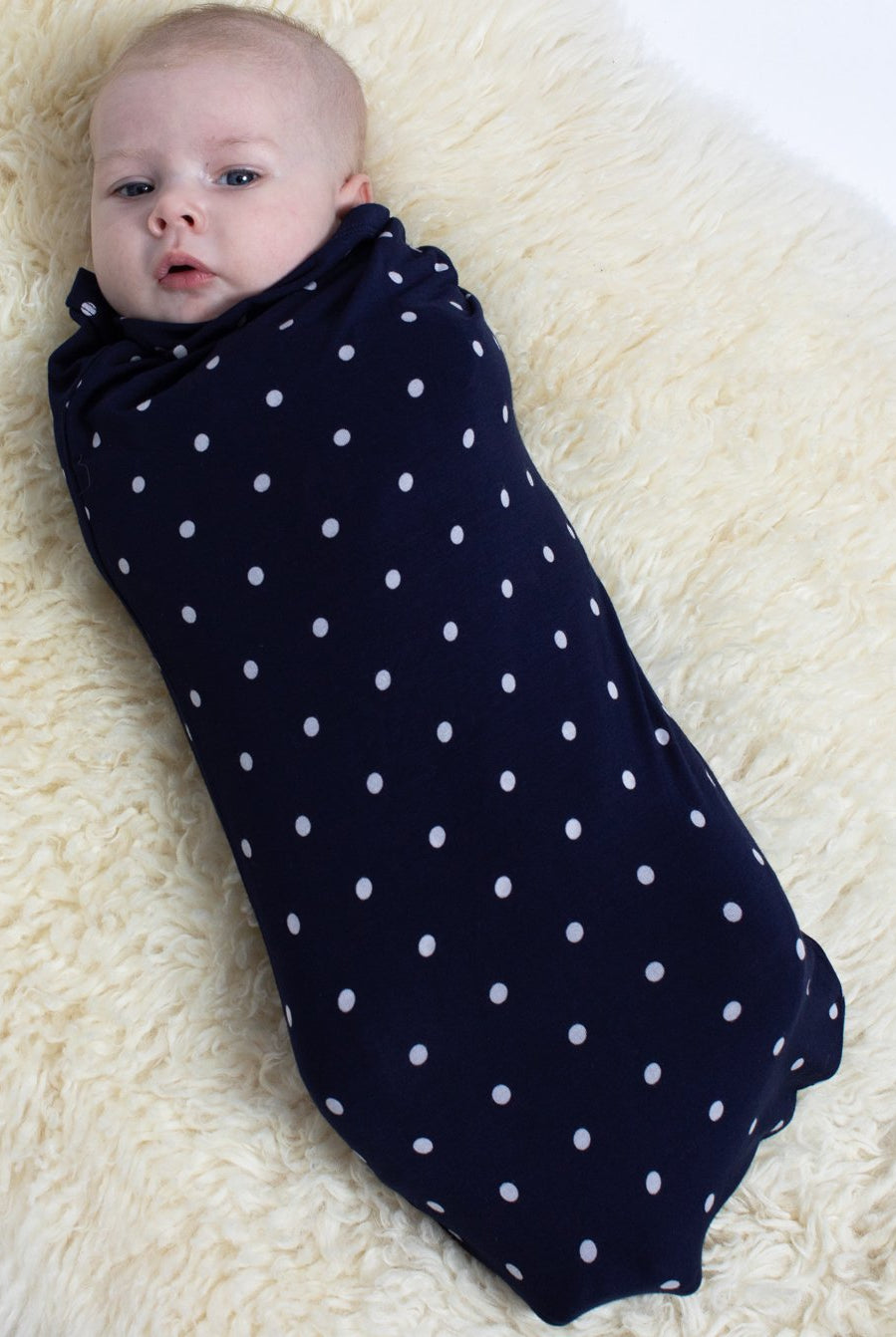 Maternity Nightie Nursing Sleep Dress - Navy Polkadots - Angel Maternity USA (4697109725278)