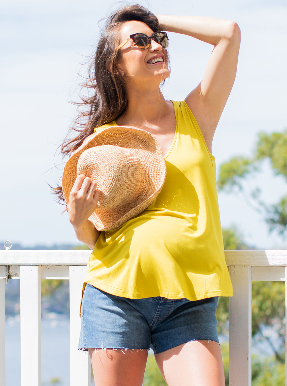 Basic Swing Tank with Nursing Opening - Angel Maternity USA (4513836892254)