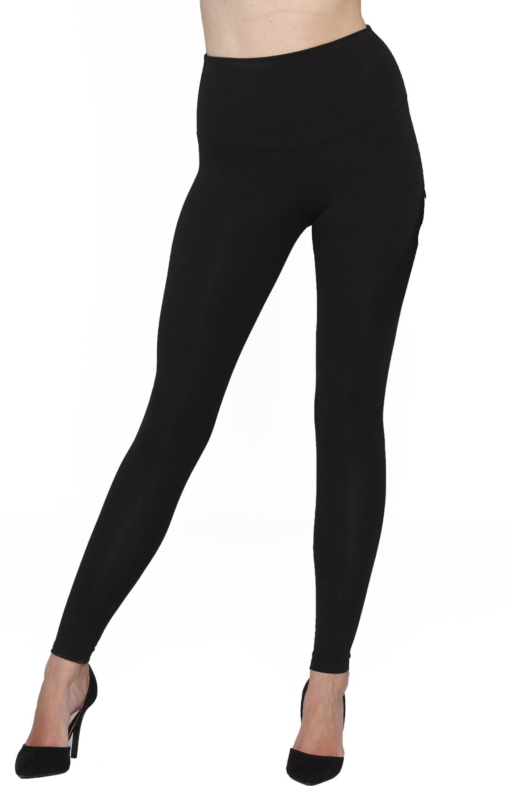 Front view - Postpartum Tummy Tight Control Capri Built-In Shaping Full Legging - Angel Maternity USA (1410911699038)