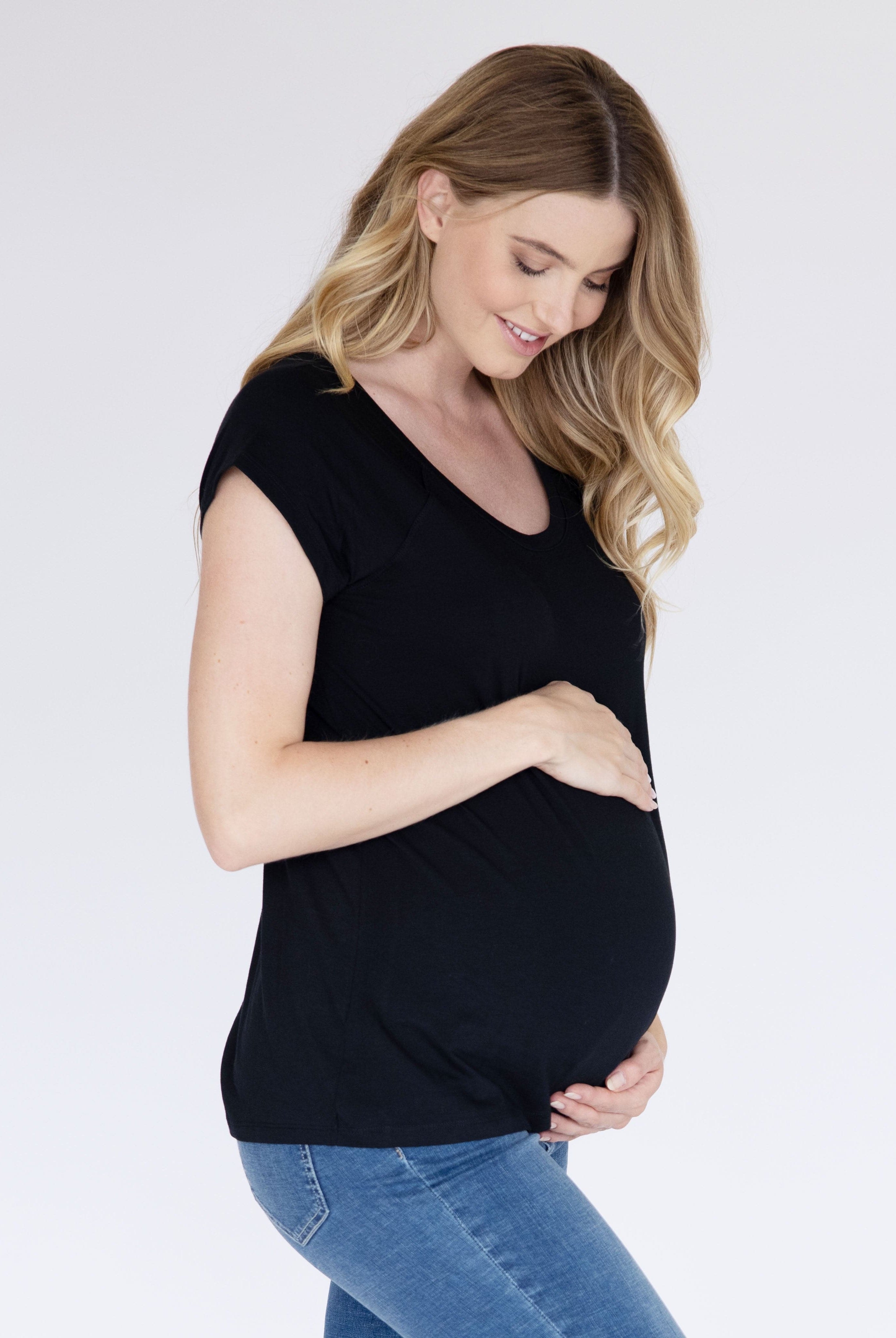 Maternity/Nursing Bamboo Top (4687104770151)