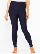 Front view 2 - Maternity Deluxe Tummy Support Jegging - Dark Denim - Angel Maternity USA (1302313467998)