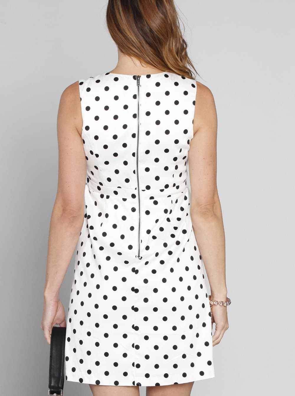 Maternity City Look Outfit: Polkadot Nursing Dress + Cardigan Set - Angel Maternity - Maternity clothes - shop online (10007723846)