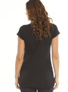 Basic Maternity Slogan Fitted Tee - I Think I might Be Pregnant - Angel Maternity - Maternity clothes - shop online (9984359814)