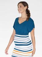 Maternity Loose Fit Swing Top in Teal (4766671241319) (6690453487710)