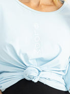 Maternity Loose Fit Oversize Tee  In Light Blue bloom (4801472102494)