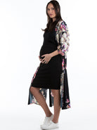 Main view - Maternity Long Cardigan in Floral Print - Angel Maternity USA (3853262782558)