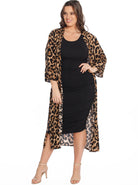 Maternity Long Cardigan in Leopard Print - Angel Maternity USA (3853262422110)