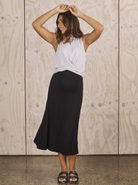 Summer Basic Maternity Crop Bamboo Top - Grey - Angel Maternity USA