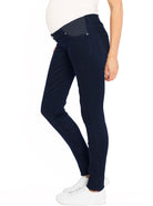 Maternity Comfortable Stretch Slim Jeans in Navy - Angel Maternity USA (1580078760030)