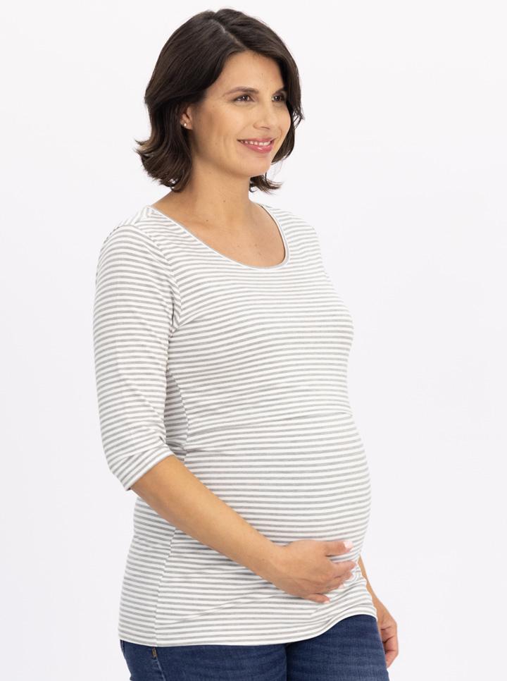 Maternity Loungewear Set with Long Sleeve Top & Bamboo Pants (6621383852126)