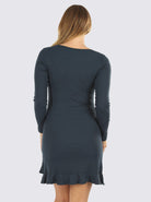 Maternity Long Sleeve Frilled End Bodycon Dress - Angel Maternity - Maternity clothes - shop online (6639688089694)