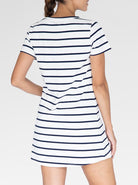 Summer Striped T-Shirt Dress back (4827655766110)