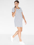 Summer Striped T-Shirt Dress side (4827655766110)