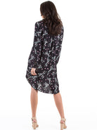 Button Front Nursing Shirt Dress - Floral - Angel Maternity USA (3961107054686)