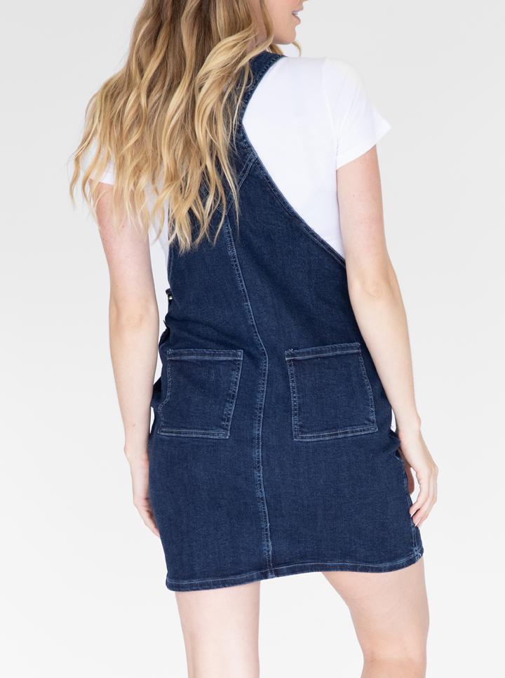 Maternity and Nursing Denim Pinafore (6586931937374)