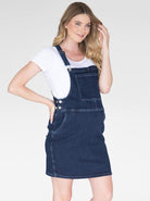 Maternity and Nursing Denim Pinafore (6586931937374)