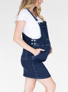 Maternity and Nursing Denim Pinafore (6586931937374)
