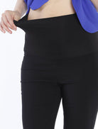 Fitted Black Maternity Stretchy Pants for Work (1302621487198)