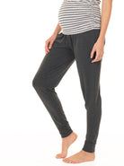 Main view - Comfy Maternity Lounge Pants - Charcoal Grey (4513827815518)