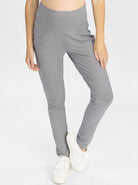 Main view - Maternity High Waist Pants in Thin Navy Stripes (4792056447070)