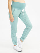 Tracksuit Set in Sage pants front (4788130578526)